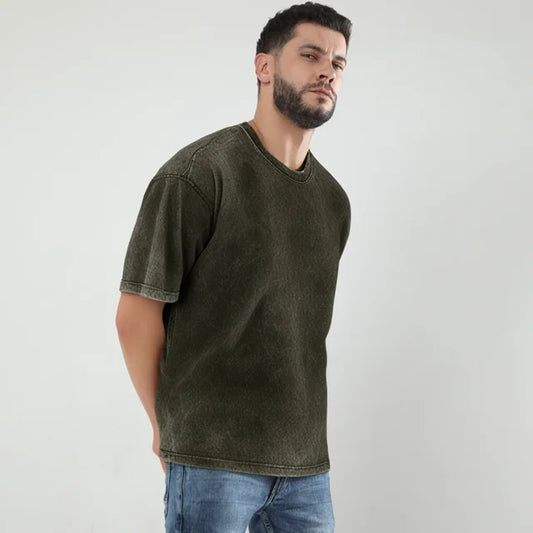 Unisex Acid Washed Oversized Tee